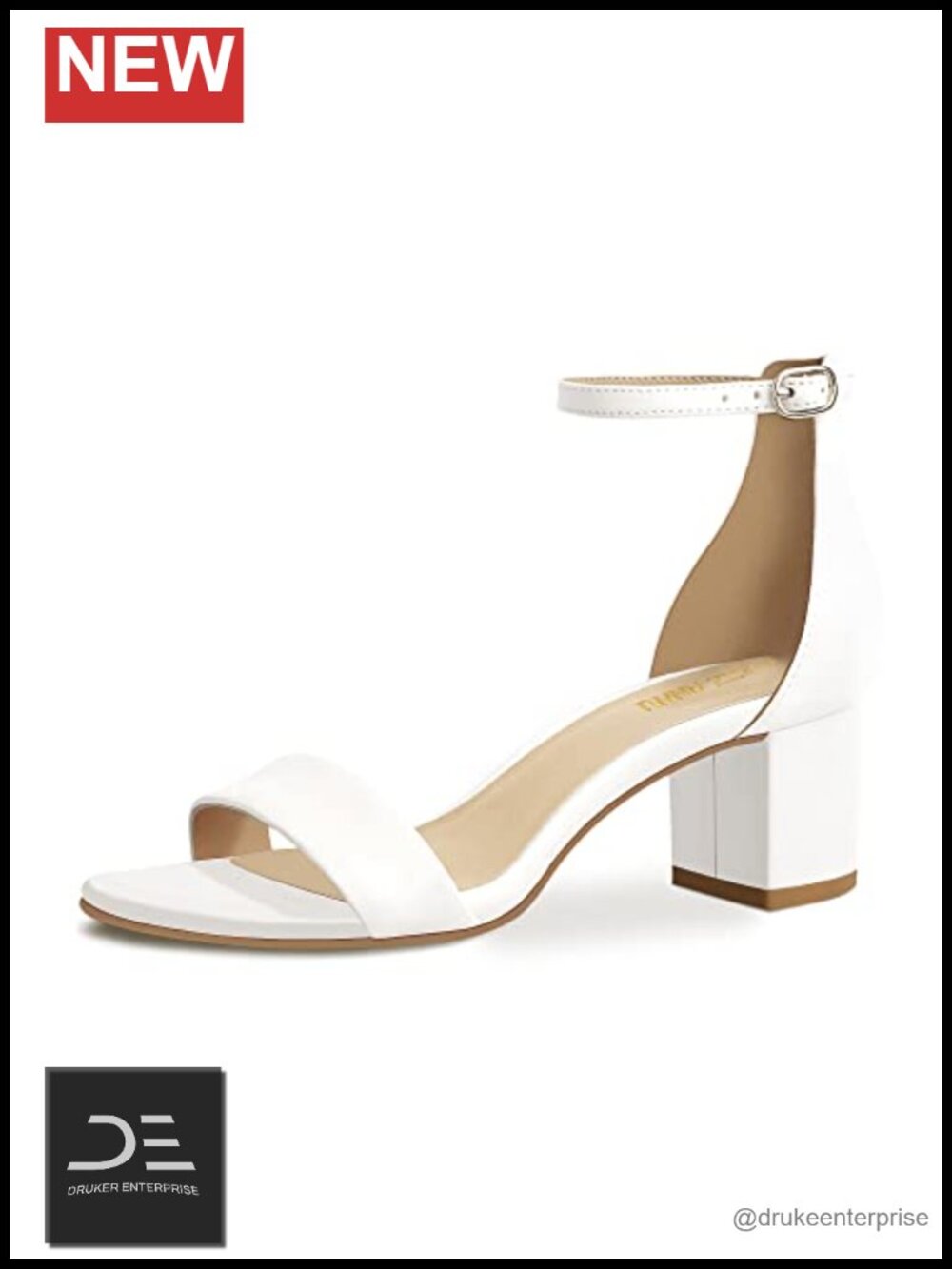 Women's Low Block Chunky Heels Sandals Open Toe Ankle Strap Party Dress Pumps 2